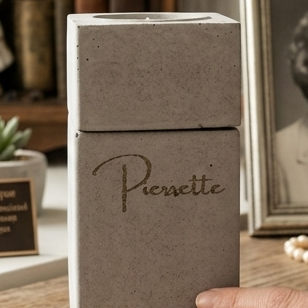 Personnalisation sur béton – Gravure au laser sur mesure