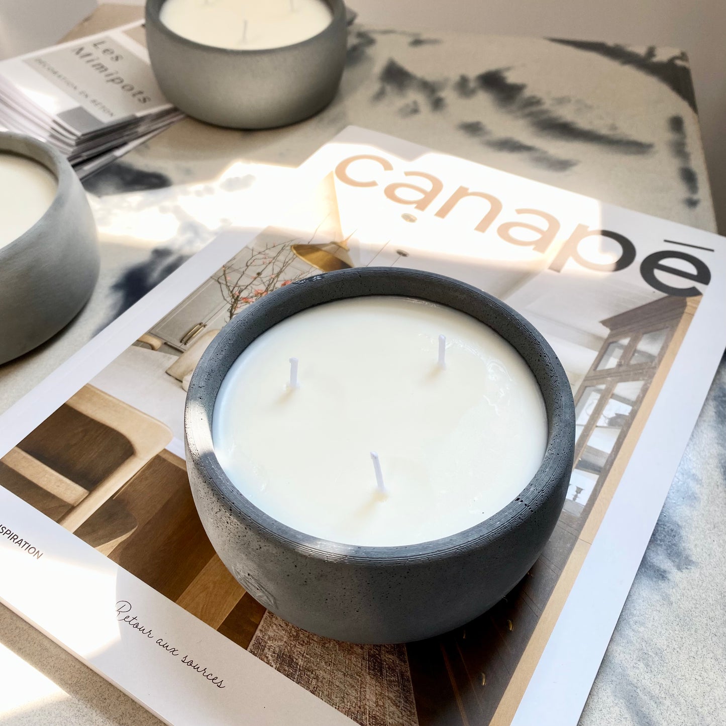 3 wick candle