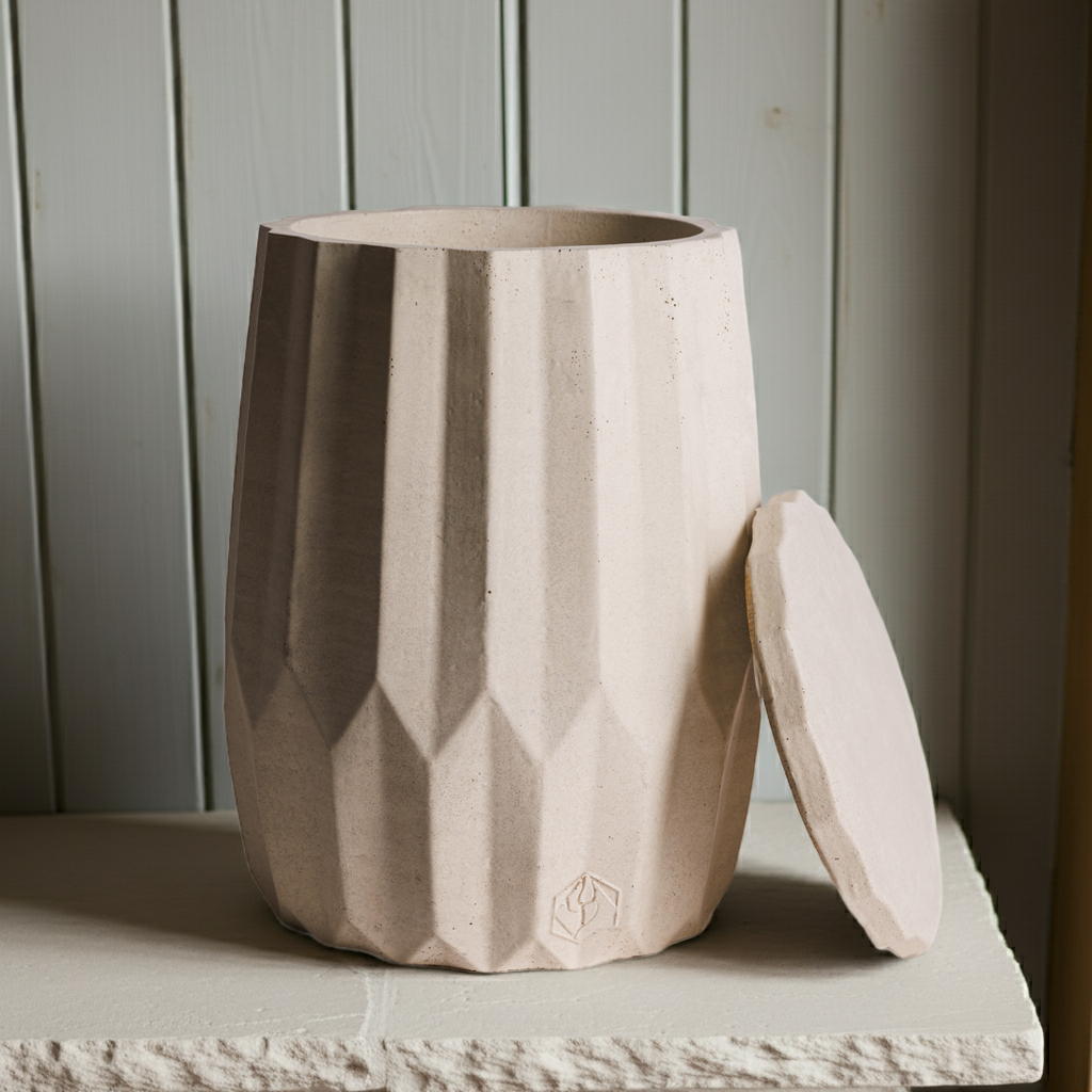 Urne funéraire en béton – Modèle Opale