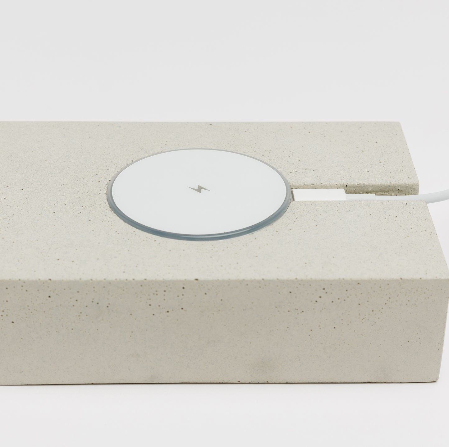 Concrete wireless charging pad