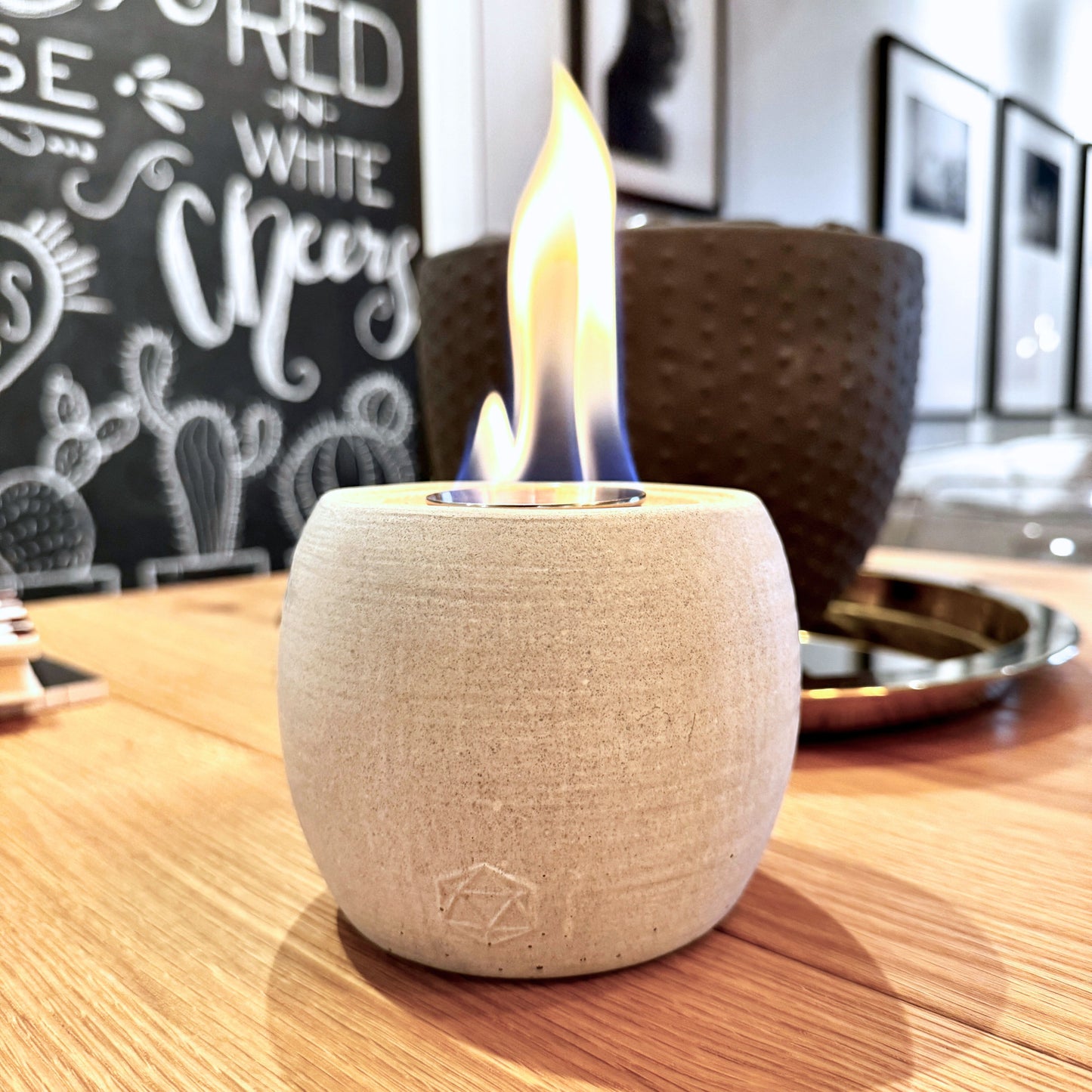 Mimi modern concrete fireplace