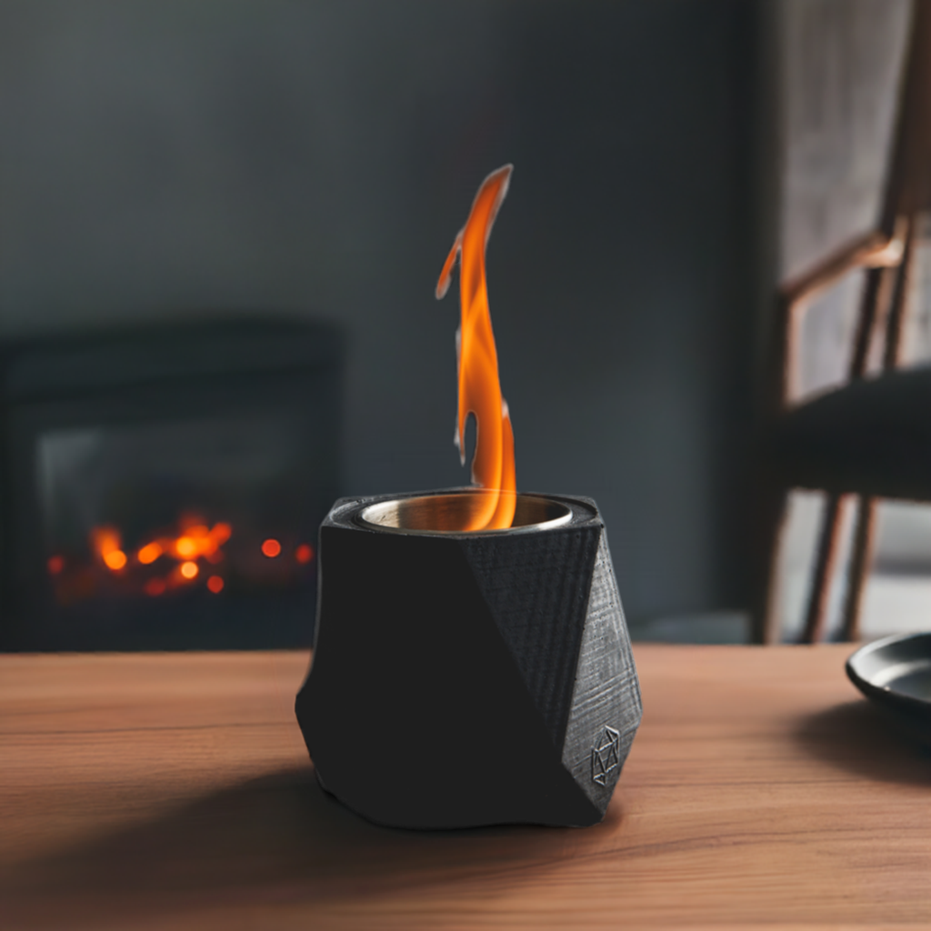 Mimi modern concrete fireplace