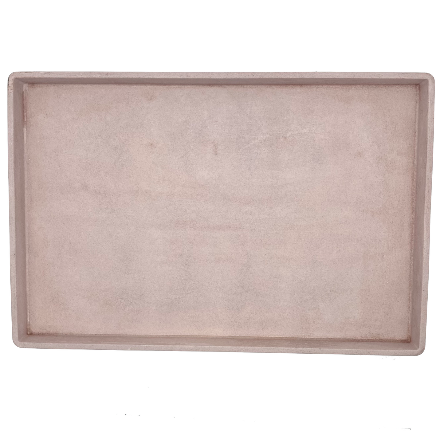 Round and rectangular concrete tray