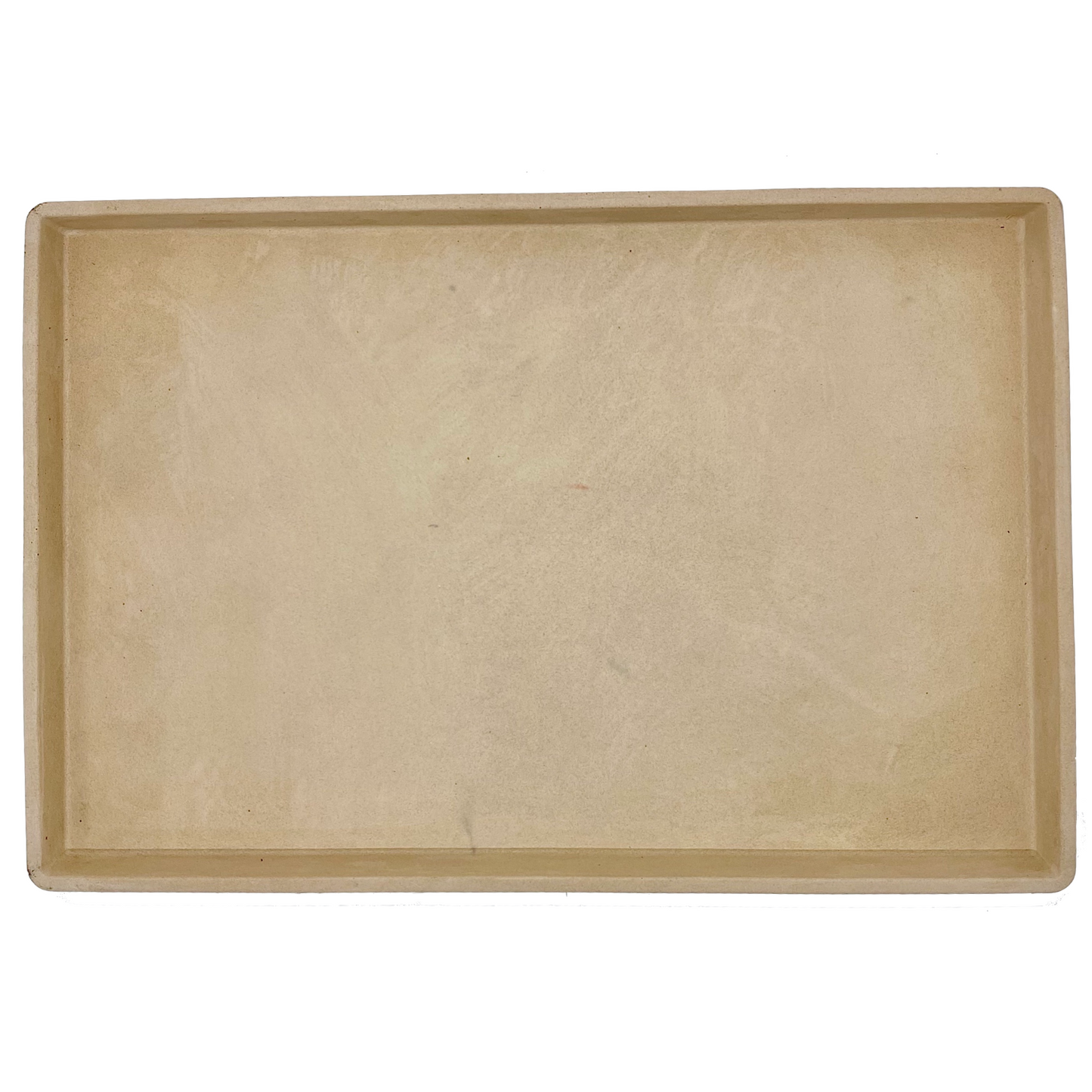 Round and rectangular concrete tray