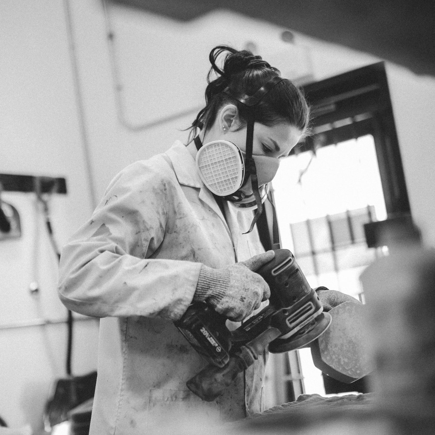 Atelier création urne commémorative en béton groupe