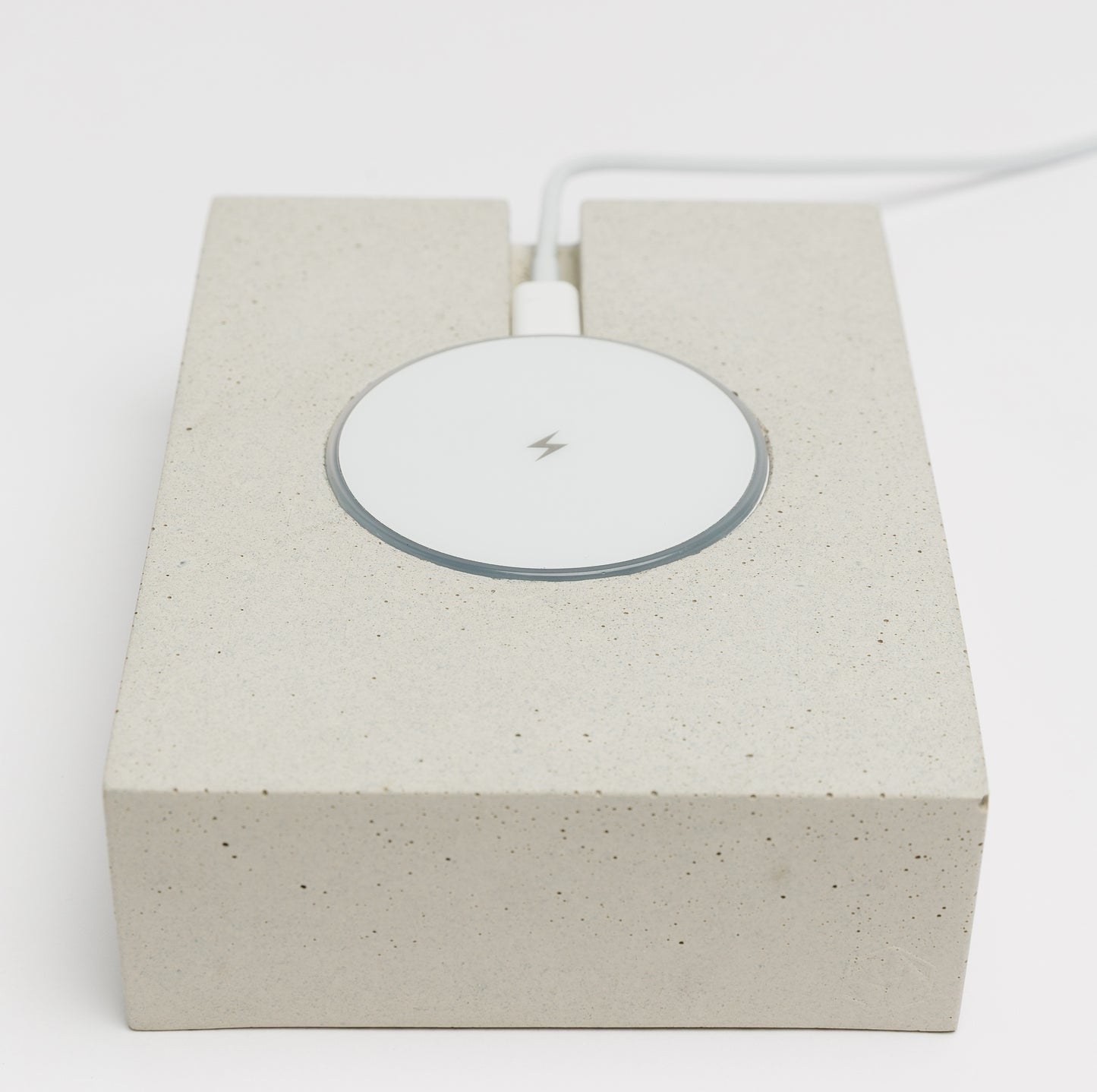 Concrete wireless charging pad