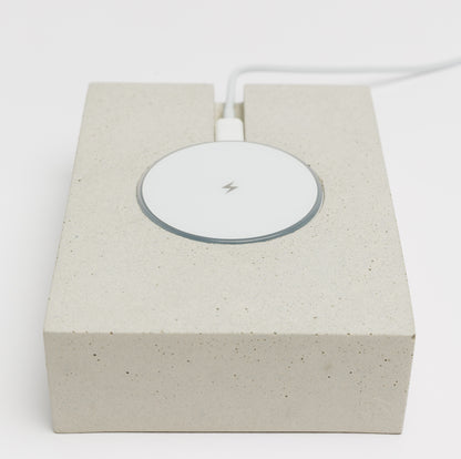 Concrete wireless charging pad