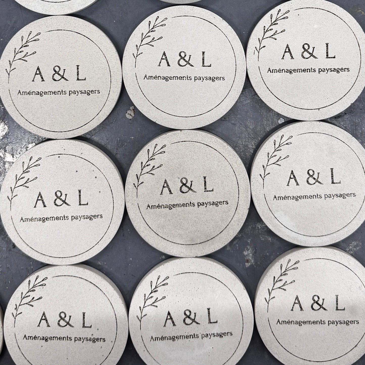Concrete personalization – Custom laser engraving