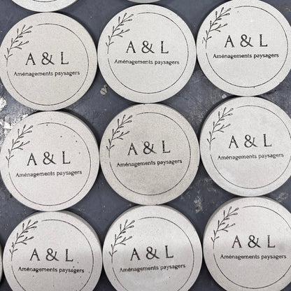 Concrete personalization – Custom laser engraving