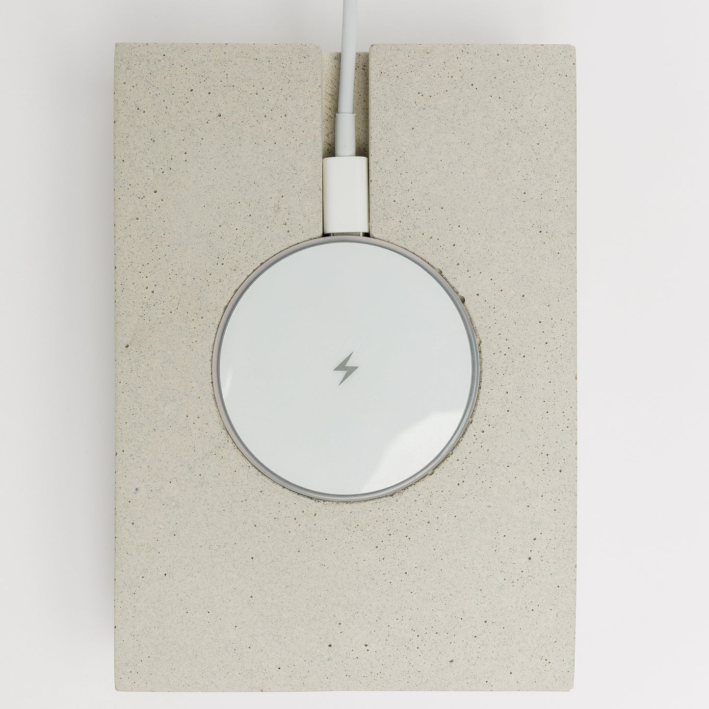 Concrete wireless charging pad