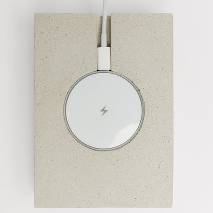 Concrete wireless charging pad