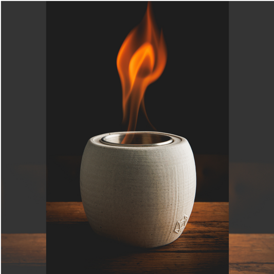 Mimi modern concrete fireplace