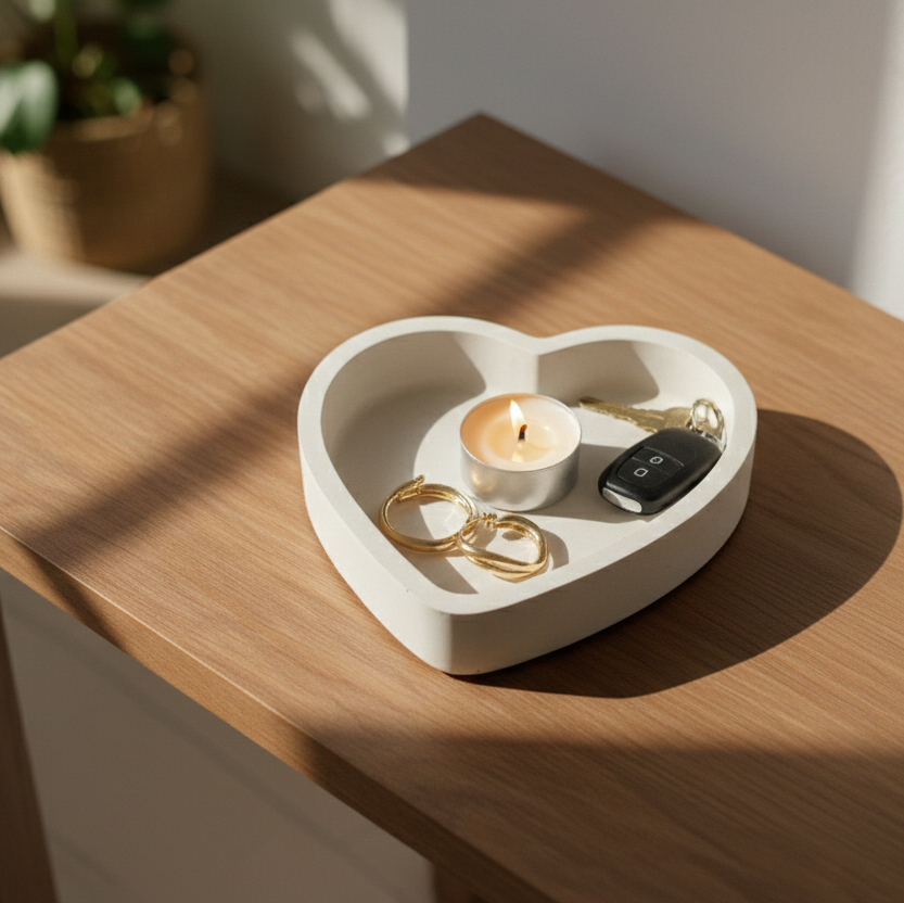 Heart-shaped trinket dish - Mimipots